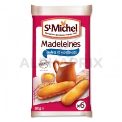 Madeleines coquilles sachets indiv. x10 St Michel 250g
