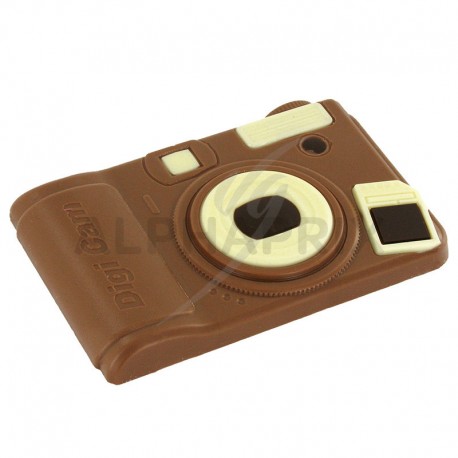 Coffret appareil photo en chocolat au lait décoré 70g