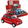 Fiat 500 métal 12cm retrofriction 1/24 - par 12