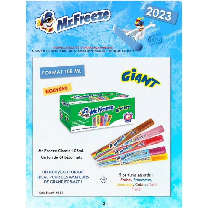C.140 Sticks à glacer Mr Freeze - Mister freeze - Confiserie