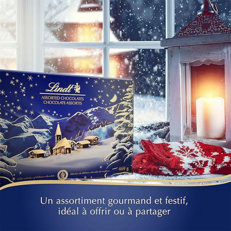 ~Lindt boîte décor Noël 469g