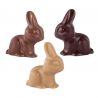 ~Petits lapins fourrés praliné noisettes assortis 6cm