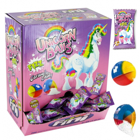 Boules de Licorne (Unicorn balls) fizz Fini - boîte de 200