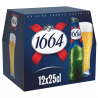 1664 blonde verre pack de 12x25cl