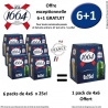 Lot 1664 blonde 6x25cl VP - 6 packs +1 offert