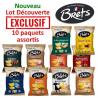 Nouveau lot Découverte chips Brets 125g assortis - par 10