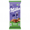 Milka lait noisette tablette de 100g DDM 2/7/2024