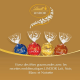 Coffret métal or garni boules Lindor ass. 400g