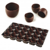 Déco cup chocolat noir à garnir boîte 500g