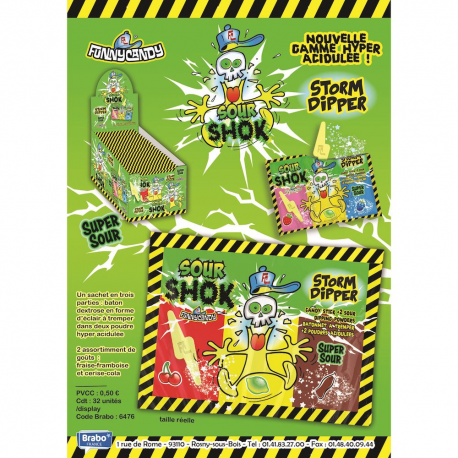 Sour Shok Storm Dipper Funny Candy