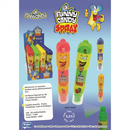 Funny candy spray